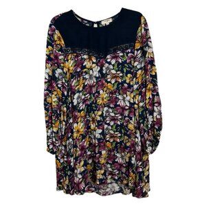 UMGEE Long Sleeve Floral Shift Dress M